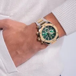 GC Men Textured Dial & Stainless Steel Bracelet Style Straps Analogue Watch- Z18003G9MF image 2