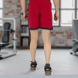 bellwit Solid Men Red Casual Shorts image 2