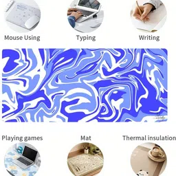 Saco Table Mat for Office Desk – XXL Desk Pad 900×400×3mm, Waterproof Surface Non Slip Base Mousepad image 5