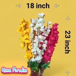goodvibes Home Paradise Multi Bunch Multicolor Cherry Blossom, Cherry Artificial Flower image 5