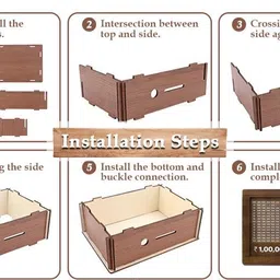 suc Wooden Piggy Bank for Kids & Adults | Coin Box Money Saver with Numbers Counting Coin Bank image 3