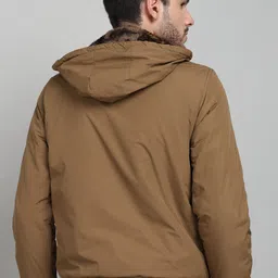 fort collins Men Solid Bomber Jacket image 4