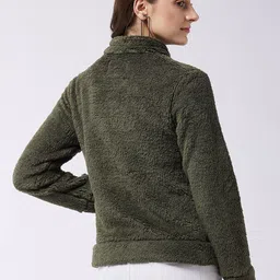 modeve Women Solid Casual Jacket image 5