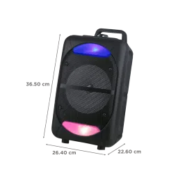 KRISONS Beatz 30W Bluetooth Party Speaker with Mic (High Bass, 1.0 Channel, Black) image 2