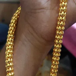 trendy gold (waterproof 20 inch ) HOLLOW INSIDE LIGHT WEIGHT BOYS CHAIN Gold-plated Plated Alloy Chain-picture-14