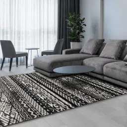 sapana carpet-mats Black Traditional 3 ft x5 ft Carpet-picture-25