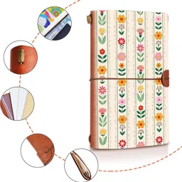 mr kraft Antique Designer Leather travel journal book 4*7 inches 120 pages a012 A5 Diary unruled 120 Pages image 2