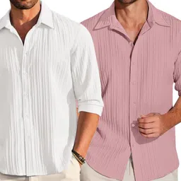 helken Men Regular Fit Solid Casual Shirt-picture-20