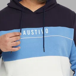 austivo Men Full Sleeve Printed Hooded Sweatshirt image 5