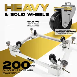 lsrp's universal fit Washing Machine, Refrigerator, Water Cooler, Air Cooler Material Iron image 5