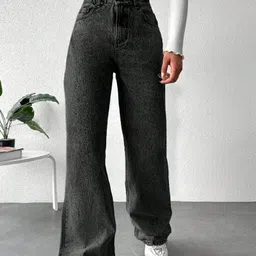 nucouths the style you love Women Regular High Rise Dark Grey Jeans-picture-16