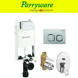 parryware Half Frame Concealed Cistern, with divater body upper Pluto set of 1 pic 190 Dual Flush Tank-picture-31