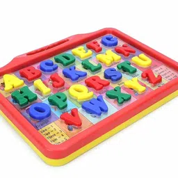 dharmanandan Slate 2 in 1 to Learn Pictures, Spellings & Alphabets Along with Green Board image 3