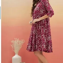 rilake Women Printed Cotton Blend Anarkali Kurta image 3