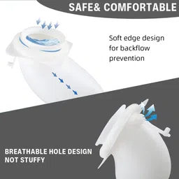 hannea Wearable Urine Collector for Men Portable Silicone Urine Bag Breathable Pants Urine Pot image 4