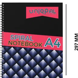 uniqpal SET OF 9 A4 Notebook UNRULED 200 Pages image 3