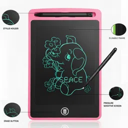 xortic Reusable LCD Writing Board, 8.5 Inch Digital Slate with Stylus for Drawing image 2