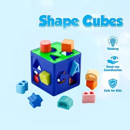 s sukan tex Educational Shape Sorting Cube Toy for Kids | Alphabet & Color Block Puzzle image 5