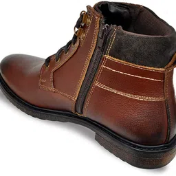 allen cooper Genuine Premium Leather Luxury High-Top Ankle Boots For Men image 2