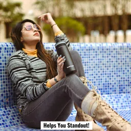 instacuppa Thermos Bottle 1000 Ml, Double-Wall Thermos Flask,Vacuum Insulated Stainless Steel 1000 ml Bottle image 3