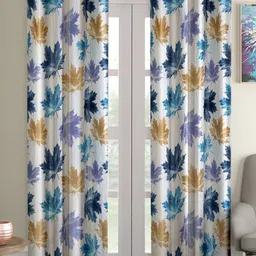 home sizzler 213 cm (7 ft) Polyester Semi Transparent Door Curtain (Pack Of 2)-picture-27