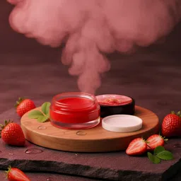 Strawberry Lip Balm with Long Lasting Shine | Natural Tint Strawberry-image-76