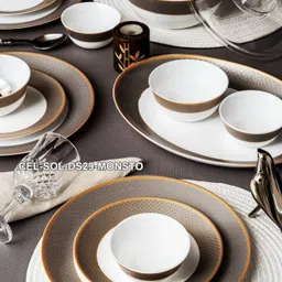 cello Pack of 29 Opalware Glass Dinner Set of 29pcs Dinner Set image 5