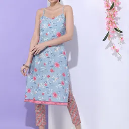 vishudh Women Printed Pure Cotton Straight Kurta-picture-13