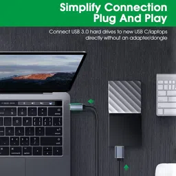 jihaan Micro B to USB C Type C Compatible with Samsung Galaxy S5 Note 50CM 3.5 inch type c to hdd hard drive disk cable image 3