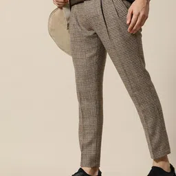 mr bowerbird Men Regular Fit Grey Polyester Trousers-picture-25