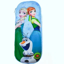 shaguncreation School Series cartoon canvas Pencil pouch vivid colors, action poses Art Canvas Pencil Box image 1