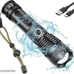tansha Zoomable Metal 5 Modes Flashlight, Super Bright Cree T6 Led Light Torch Torch image 5