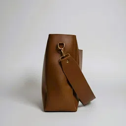 fabbik Tan Women Tote FAUX LEATHER BAG FOE WOMEN image 4