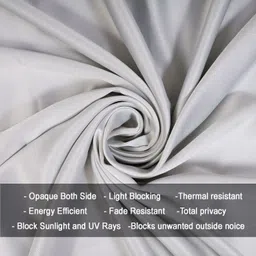 homemonde 213.36 cm (7 ft) Polyester Blackout Door Curtain (Pack Of 2) image 4