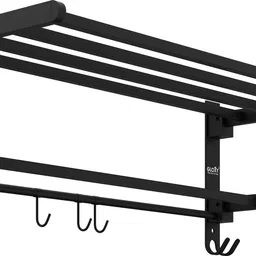 gloxy Premium Bathroom Towel Rack | Space-Efficient & Sturdy 24 inch 2 Bar Towel Rod image 2
