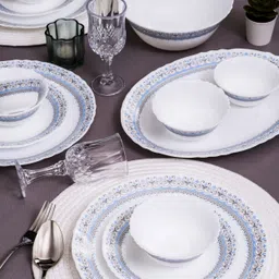 cello Pack of 33 Opalware Glass Dinner Set of 33pcs Dinner Set-picture-12