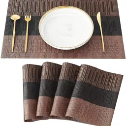 hiinfoitic Rectangular Pack of 12 Table Placemat image 1