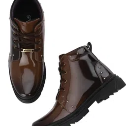 vellinto Royal SWIFT Party Wear ll Casual ll Latest Patent Leather Boots for Men Boots For Men image 4