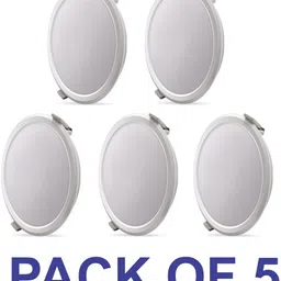 ap source 8 watt Round Led panel Size 4 inch Pack of 5 Recessed Ceiling Light Ceiling Lamp image 1