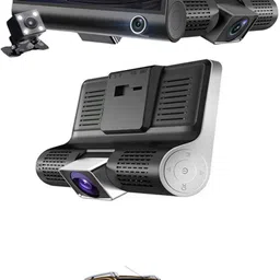maties 170Degree/3 Lens/Wide Angle Car Camera DVR/G-Sensor Dashcam-265 Black LCD-picture-15