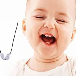 wishingbell natural Tilasmi moti for Teething Babies Baby Teething with Separate Black Thread Teether and Feeder image 3