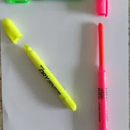 amos Fullmark Twistable Dry Highlighter - 3 Colours Pouch - Made in Korea image 2