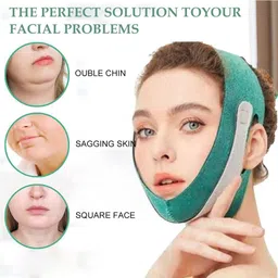 crazyabbs Face Slimming Strap,Chin Up Patch Double Chin Reducer Strap Face Lifting Belt Face Shaping Mask image 2