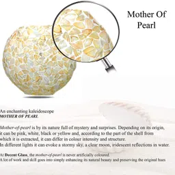 deshilp 40-60W Table Lamps, Multicolour, Oval , Pack of 1 Table Lamp image 5