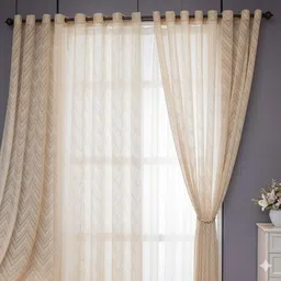 jubilant home fashion 210 cm (7 ft) Door Net Semi Transparent Curtain (Pack Of 2)-picture-22