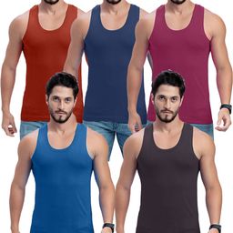 milton Pack of 5 sleeveless Innerwear | 100% Cotton Undershirt| Pack of 5 Men Vest-picture-10