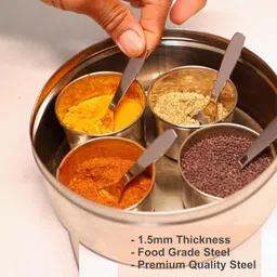 fanqew Masala Stainless Steel Spoon Disposable Stainless Steel Measuring Spoon Set image 3