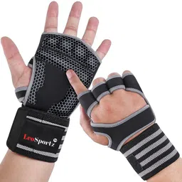 leosportz Workout Gloves with Wrist Support for Gym Workouts, Pull Ups, Cross Training Driving Gloves-picture-25