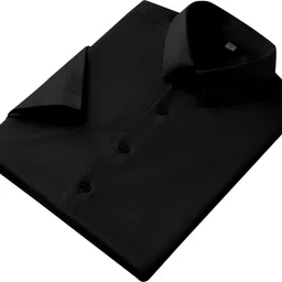filohevis Men Regular Fit Solid Spread Collar Formal Shirt image 2