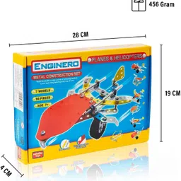 cloudtech Enginero Metal Plane & Helicopter Mechanical Toys Kit for Kids | 98pcs image 4